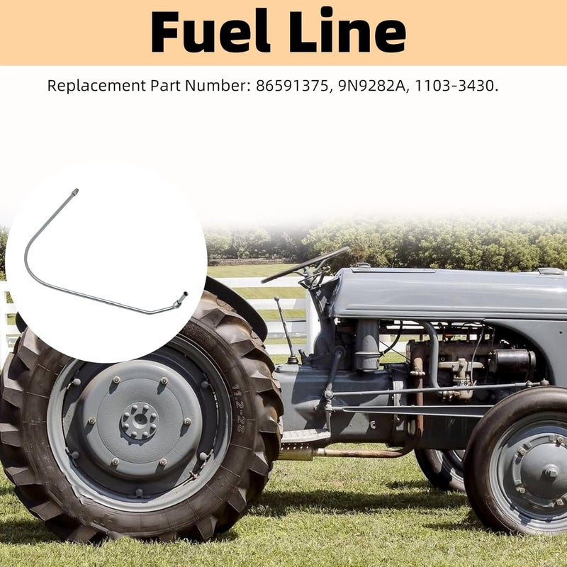Narcilors 86591375 Gas Fuel Line with 1/4 inch Tube 9N9282A 1103-3430 Replacement for Ford Tractor 2N 8N 9N - Image 5